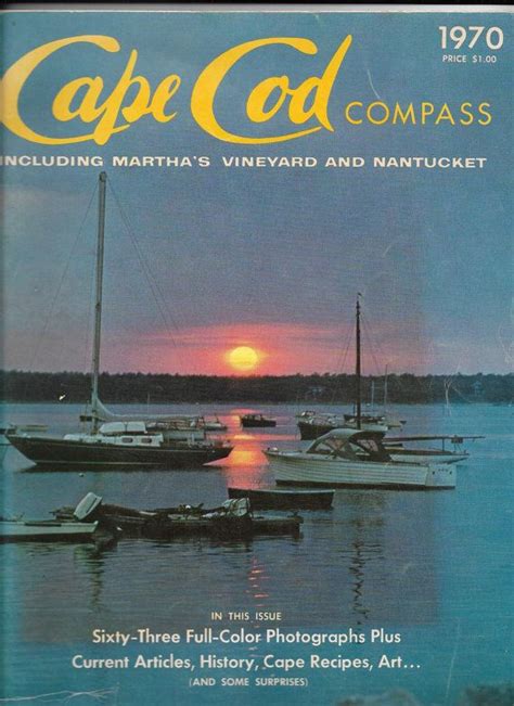 Cape Cod Compass Magazine 1970 Colour Photograph Marthas Vineyard