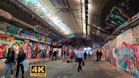 4K London Walk Leake Street Arches London S Graffiti Art