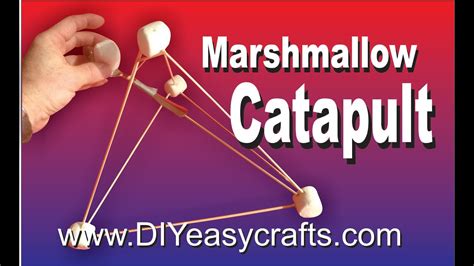 How To Make A Marshmallow Catapult Youtube