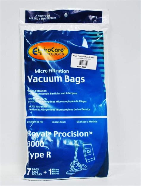 Royal Precision 3000 Type R Canister Vacuum Cleaner Bags Replacement