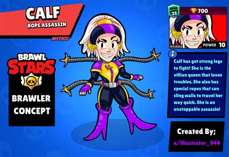 New Brawler Idea CALF More Info In The Comments R Brawlstars