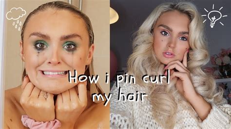 How I Pin Curl My Hair In Depth Tutorial Youtube