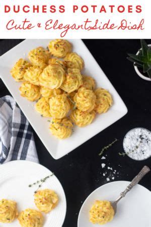 Top vegetable dish recipes and other great tasting recipes with a healthy slant from sparkrecipes.com. Duchess Potatoes: Cute & Elegant Side Dish - #duchess #elegant #potatoes - # ...