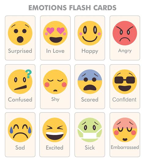 Emotions Cards Free Printable