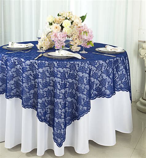 Wedding Linens Inc 72 In X 72 In Lace Table Overlays Lace Tablecloths