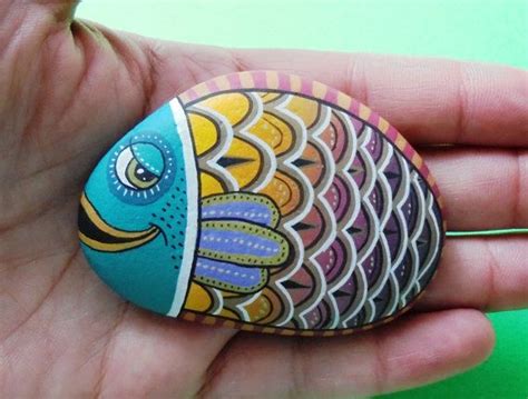 17 Best Images About Painted Stones Fish On Pinterest