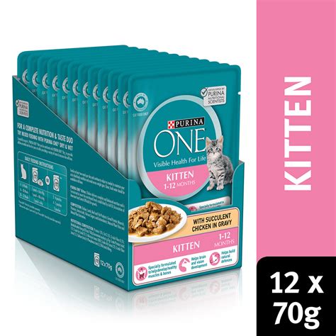 And it still has everything he needs for complete and balanced. Buy Purina One Kitten Chicken Wet Cat Food Online | Low ...