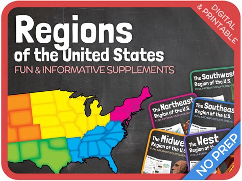 Five Regions Of The United States Bundle Teaching Resources