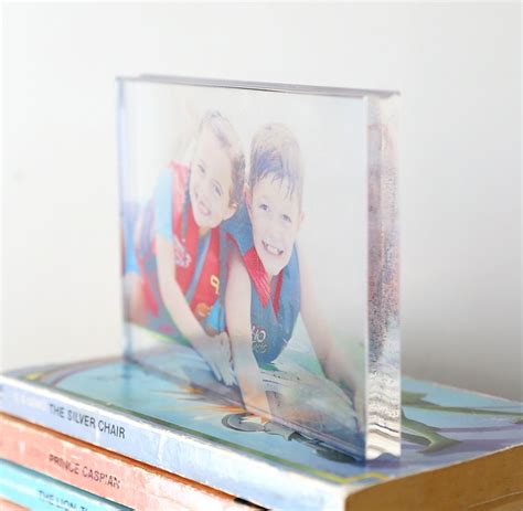 How To Make An Acrylic Photo Block In 10 Minutes Photo Blocks Diy