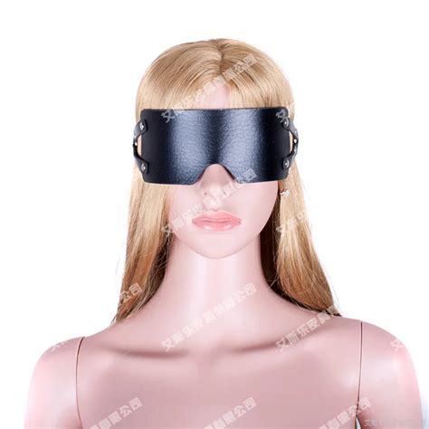 Buy Pu Leather Eye Mask Eye Blindfold Blinder Sex Toys For Couples Slave Adult