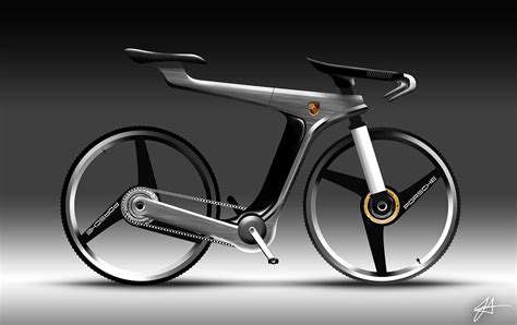 A Bike Designed Which Takes Elements From The Porsche Industrial Design
