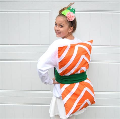 Sushi costume w/ wasabi headband diy (no sewing needed) october 19, 2016 7 comments. DIY Sushi Costume and a Ginger Wasabi Headband | Sushi costume, Sushi halloween costume, Food ...