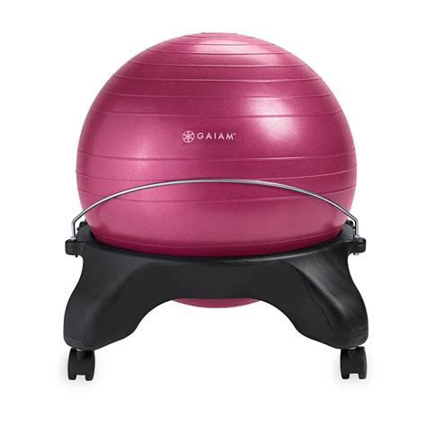 Believe it or not, it is, in fact, possible to tone your core and strengthen your midsection while you're simply sitting down. Gaiam Classic Backless Balance Ball Chair - Exercise ...