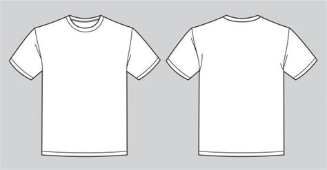 white t shirt template stock vectors istock