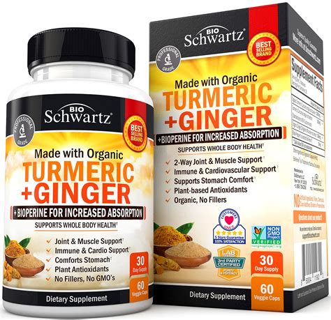 Buy Turmeric Curcumin And Ginger Standardized Curcuminoids With