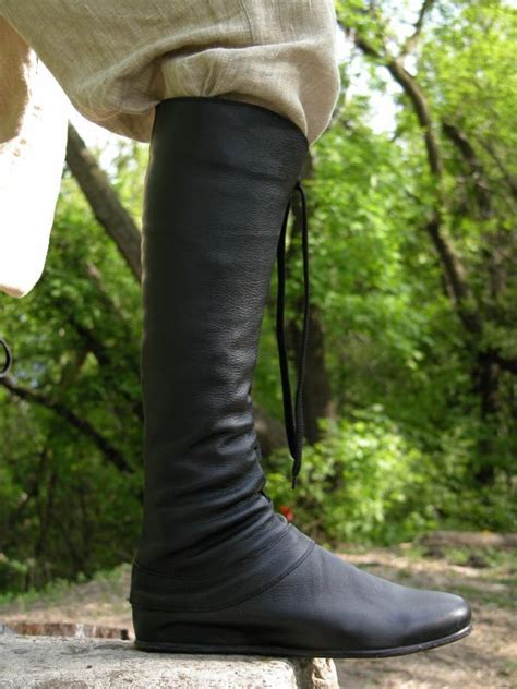 Medieval High Boot Forest Authentic Renaissance Clothing Costumes Boots