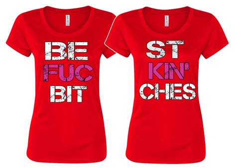 🔥 bff best f ckin bitches matching t shirts best friends sisters party shirts ebay