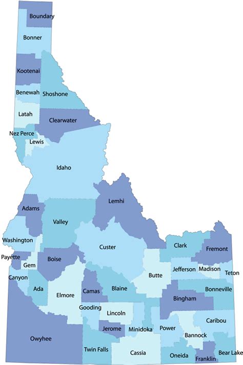 Online Maps Idaho County Map