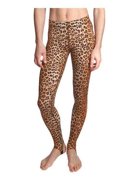 Leopard Print Gym Leggings Printed Tights For Workouts Like Yoga Running Cycling Or Swimming