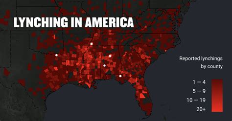 explore the map lynching in america