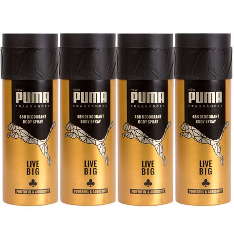 Puma 48h Deo Spray Body Spray Live Big 4 X 150 Ml Ebay