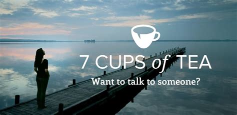7 cups (also known as 7cupsoftea) is a site for anonymous messaging with peer listeners or therapists. App provides anonymous online therapy - The Observer