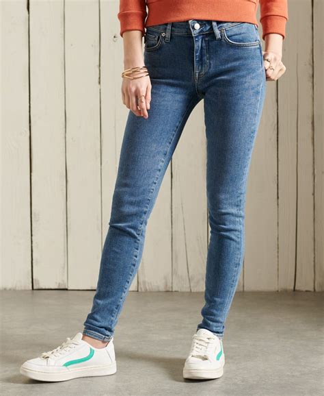Superdry Mid Rise Skinny Jeans Women S Womens Jeans