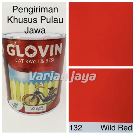 Cat Besi Dan Kayu Glovin Avian Brand Red Merah Lazada Indonesia