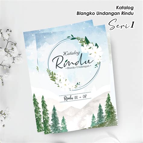 Jual Katalog Blangko Undangan Album Blanko Undangan Rindu Seri 1