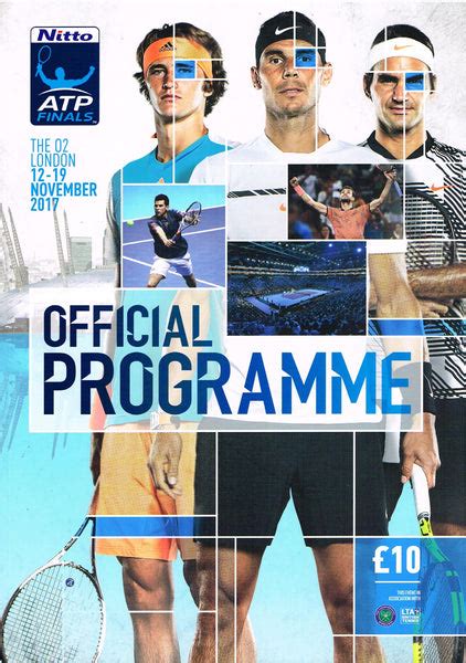 Atp World Tour Finals 2017 Official Programme Tennis Gallery Wimbledon