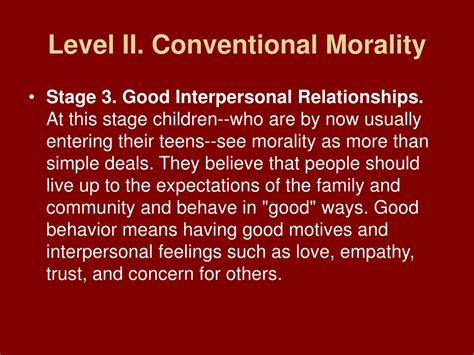 Ppt Kohlbergs Six Stages Of Moral Development Powerpoint