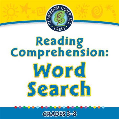 Reading Comprehension Word Search Grades 5 To 8 Digital Lesson