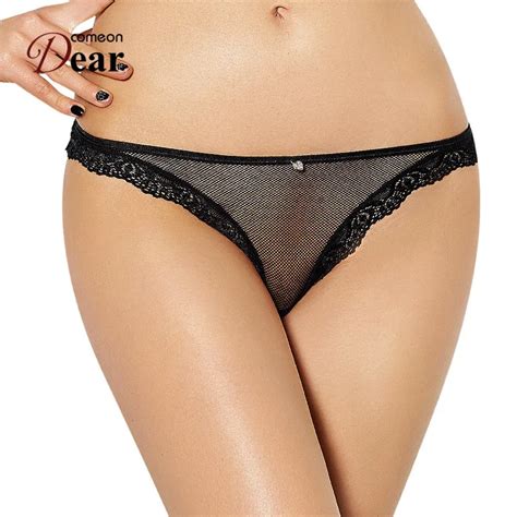 Comeondear XL Sexy Women S Underwear Lace Seamless Panties Plus Size See Through Women Thongs
