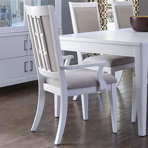 Brighton White Arm Chair Set Of 2 By Samuel Lawrence Furniture