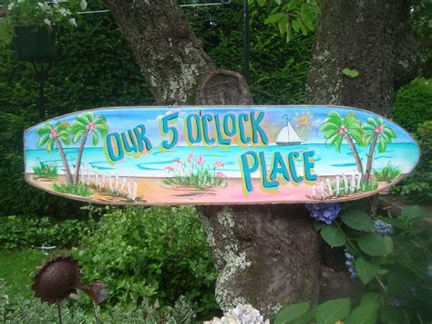Personalized Surfboard Wall Art Tropical Paradise Pool Patio Etsy