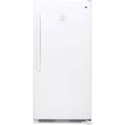 Ge 202 Cu Ft Frost Free Upright Freezer In White Fuf20dhrww The