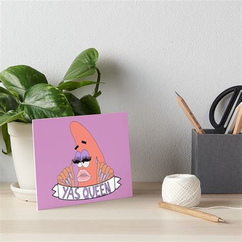 Patrick Star Material Gworl Art Board Print By Anniebooth Redbubble