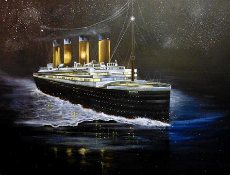 Titanic The Last Sighting Painting By Vikki Hastings