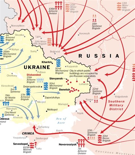 Map How Ukraine And Russia Are Moving Toward War The Washington Post