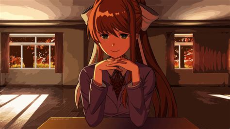 Just Monika Giving You A Sweet Smile Ddlc