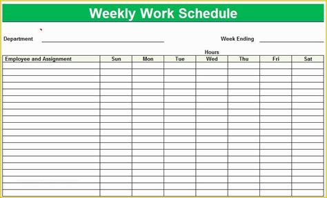 Monthly Employee Schedule Template Free Of 10 Best Of Free Printable