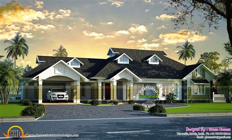 Luxury Bungalow Exterior Kerala Home Design And Floor Plans 9k