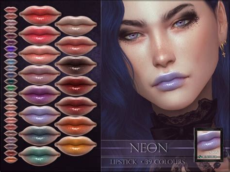 Neon Lipstick By Remussirion At Tsr Sims 4 Updates