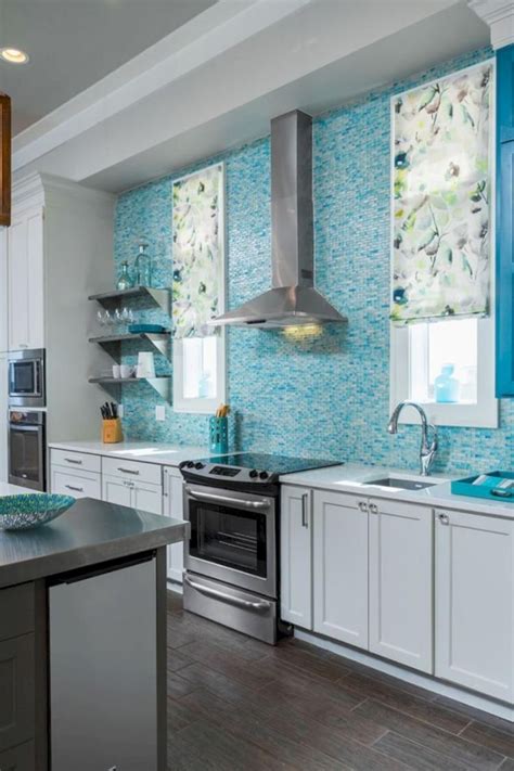 35 Cool Colorful Kitchen Backsplashes Design Colorful Kitchen Backsplash House Design Kitchen