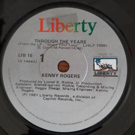 Kenny Rogers Through The Years Vinyl Discogs