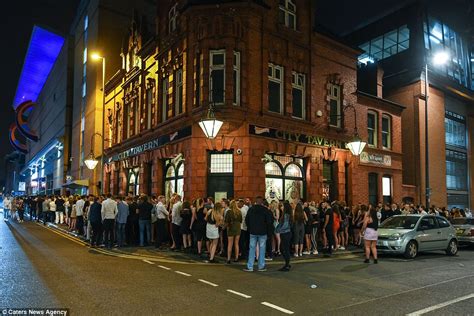 Birmingham City Centre Photos Show A Level Celebrations Of Drunkenness