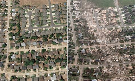 Oklahoma Tornado 2013 Shocking Before And After Photos Of Plaza Towers