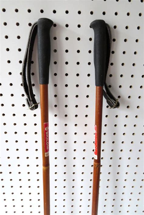 We love the adjustable, bright colored, ski sprout ski poles by k2. Vintage SKILOM Bamboo Ski Poles Made in Norway 125-50 ...