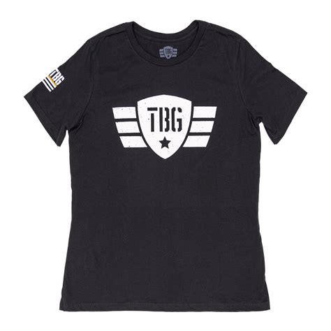 Tactical Baby Gear Womens T Shirt Tbg Wings Black