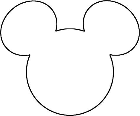Mickey Mouse Black And White Face Volume Of Sphere Clipart Full